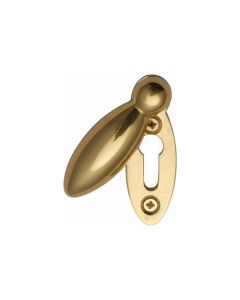 Heritage Brass V1022-PB Covered Keyhole Oval Polished Brass finish