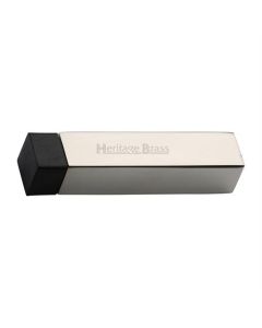 Heritage Brass V1084-PNF Door Stop Square Wall Mounted Design Polished Nickel Finish