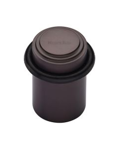 Heritage Brass Round Door Stop 45mm Stepped Matt Bronze  finish V1086-MB
