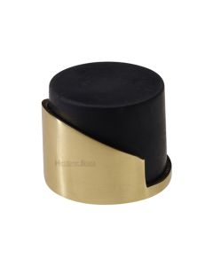 Heritage Brass Square-Round Mounted Door Stop Polished Brass finish V1087-PB