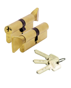 Zoo Hardware Vier V10 Euro Cylinder and Turn 40/60mm Master Keyed Satin V10EP4060CTSBMK
