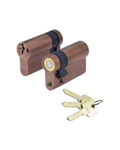 Zoo Hardware Vier V10 Euro Single Cylinder 46mm Master Keyed Bronze V10EP46SBRMK