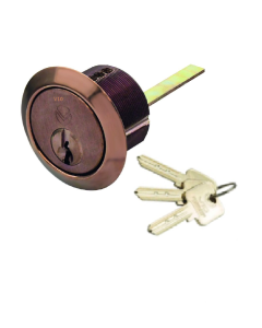 Zoo Hardware Vier V10 Universal Rim Cylinder Keyed Alike Bronze V10RMC20BRKA