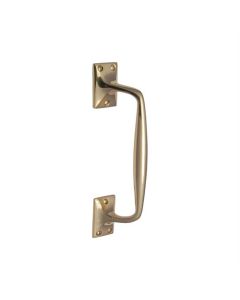 Heritage Brass V1150 253-PB Door Pull Handle Cranked Design 10 Polished Brass Finish