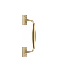 Heritage Brass V1150 253-SB Door Pull Handle Cranked Design 10 Satin Brass Finish