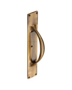 Heritage Brass V1155-AT Door Pull Handle on Plate Antique finish