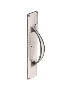 Heritage Brass V1155-SN Door Pull Handle on Plate Satin Nickel finish
