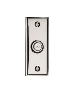 Heritage Brass V1180-PNF Bell Push 3" x 1" Polished Nickel finish