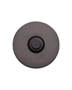 Heritage Brass Round Bell Push Matt Bronze