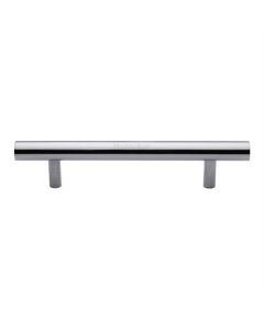 Heritage Brass Door Pull Handle Bar Design 203mm Polished Chrome   V1361 305-PC