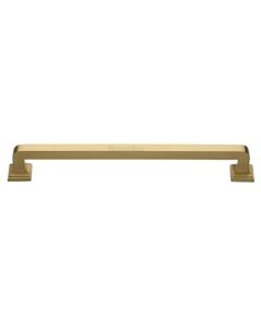 Heritage Brass Door Pull Handle Square Vintage Design 490mm Satin Brass