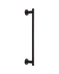 Heritage Brass V2057 489-MB 19mm Round Bar Door Pull Handle with base 489mm Matt Bronze finish