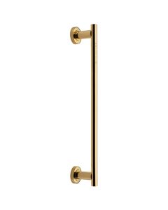 Heritage Brass V2057 489-PB 19mm Round Bar Door Pull Handle with base 489mm Polished Brass finish