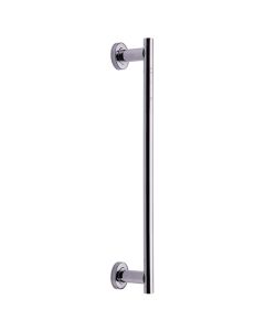 Heritage Brass V2057 489-PC 19mm Round Bar Door Pull Handle with base 489mm Polished Chrome finish