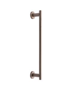 Heritage Brass V2057 489-SN 19mm Round Bar Door Pull Handle with base 489mm Satin Nickel finish