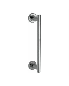 Heritage Brass V2057 489-PC 19mm Round Bar Door Pull Handle with base 489mm Polished Chrome finish