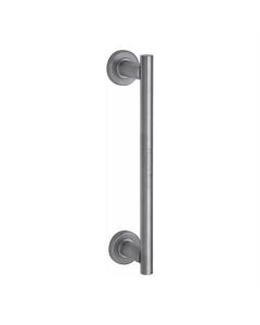 Heritage Brass V2057 489-SC 19mm Round Bar Door Pull Handle with base 489mm Satin Chrome finish