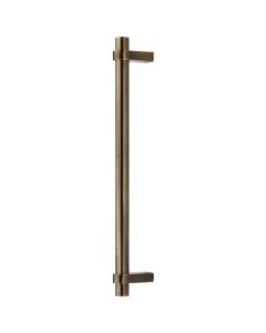 Heritage Brass Door Pull Handle Industrial Design 505mm Antique Brass