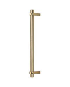 Heritage Brass Door Pull Handle Industrial Design 505mm Polished Brass