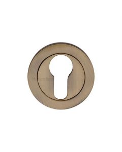 Heritage Brass V4020-AT Euro Profile Cylinder Escutcheon Antique finish