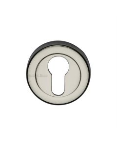 Heritage Brass V4020-PNF Euro Profile Cylinder Escutcheon Polished Nickel finish