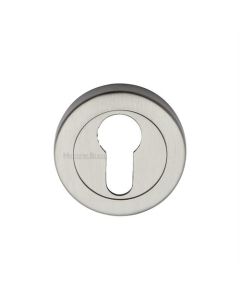 Heritage Brass V4020-SN Euro Profile Cylinder Escutcheon Satin Nickel finish