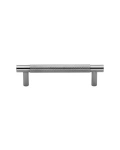 Heritage Brass V4461 96-PNF Cabinet Pull Partial Knurl Design 96mm CTC Polished Nickel finish