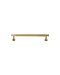 Heritage Brass V4462 160-PB Cabinet Pull Partial Knurled Design with Rose 160mm CTC Polished Brass finish