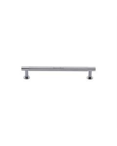 Heritage Brass V4462 160-PC Cabinet Pull Partial Knurled Design with Rose 160mm CTC Polished Chrome finish