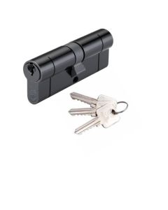 Zoo Hardware Vier V5 35MM/45MM Euro Double Cylinder Master Keyed Black V5EP3545DBKMK