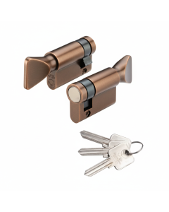 Zoo Hardware Vier V5 45mm Euro Single Turn only Bronze V5EP45STBR