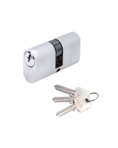 Vier V5OP80DSCE V5 80mm Oval Double Cylinder Keyed to Differ Satin Chrome