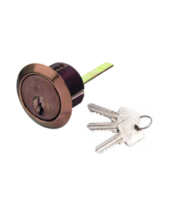 Zoo Hardware Vier V5 Rim Cylinder Keyed Alike Bronze V5RMC20BRKA