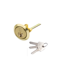 Zoo Hardware Vier V5 Rim Cylinder Master Keyed Satin V5RMC20SBMK