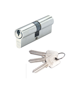 Zoo Hardware Vier P5 30/40mm Euro Double Cylinder Keyed to Differ (Contract) Satin P5EP3040DSBE