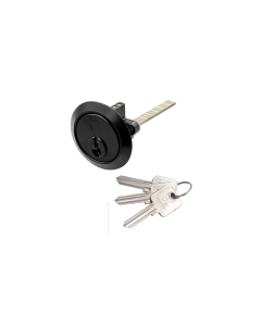 Zoo Hardware Vier V5 Rim Cylinder Master Keyed Black V5RMC20BKMK