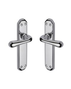 Heritage Brass V7060-PC Door Handle Lever Latch Charlbury Design Polished Chrome finish