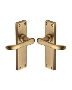Heritage Brass V713-AT Door Handle Lever Latch Windsor Design Antique finish