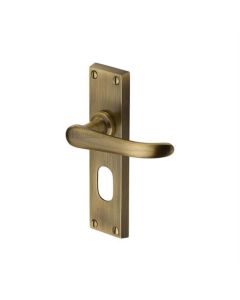 Heritage Brass V725-AT Door Handle for Oval Profile Plate Windsor Design Antique finish