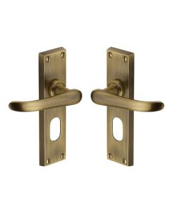 Heritage Brass V725-AT Door Handle for Oval Profile Plate Windsor Design Antique finish