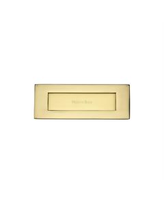 Heritage Brass V850 203-PB Letterplate 203mm x 76mm Polished Brass finish  Letterbox