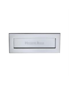 Heritage Brass V850 254.101-PC Letterplate 254mm x 102mm Polished Chrome finish  Letterbox