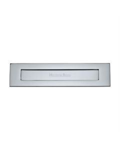 Heritage Brass V850 330-PC Letterplate  334mm x 78mm  Polished Chrome finish  Letterbox
