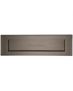 Heritage Brass V850 406-MB Letterplate  411mm x 123mm Matt Bronze finish  Letterbox