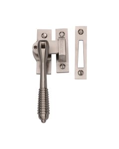 Heritage Brass Reeded Lockable Fastener Satin Nickel V894L MP/HP-SN