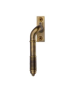 Heritage Brass Lockable Reeded Espagnolette Left Handed Antique Brass V895L LH-AT
