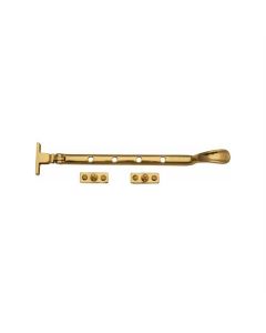 Heritage Brass V990 10-PB Casement Window Stay Spoon Pattern 10 Polished Brass finish