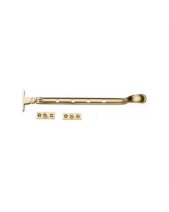 Heritage Brass V990 10-SB Casement Window Stay Spoon Pattern 10 Satin Brass finish