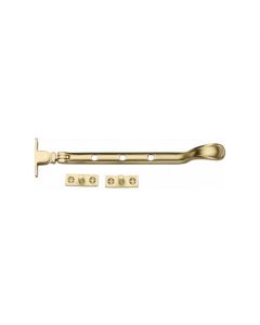 Heritage Brass V990 8-SB Casement Window Stay Spoon Pattern 8 Satin Brass finish