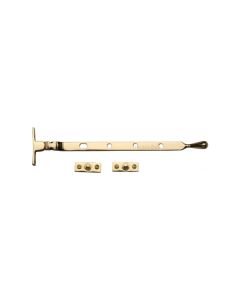 Heritage Brass Casement Window Stay Ball Design Unlacquered Brass V992 10-ULB